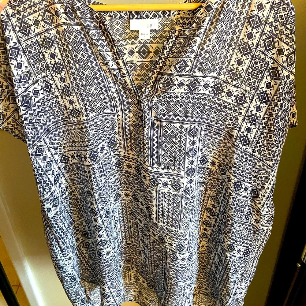 J. Jill Breezy Blue Blouse